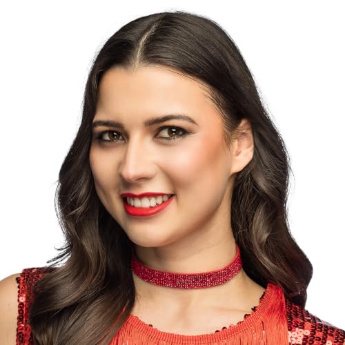 boland-accessories-crystal-choker-halskette-rot-glitzersteine image 7