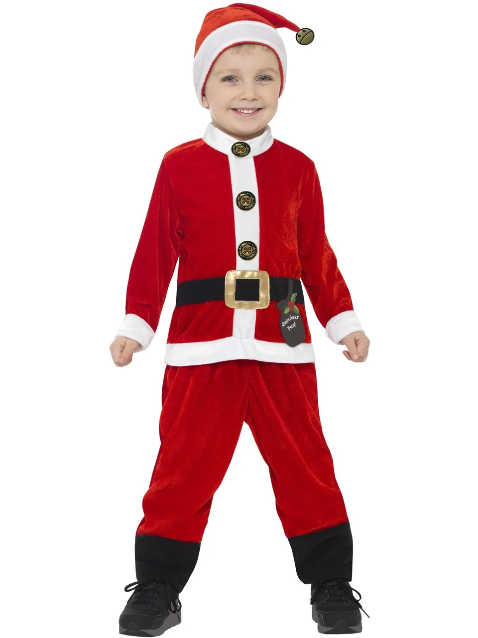 smiffys-fever-santa-kleinkind-kost-m-3-4-jahre-rot-wei image 1
