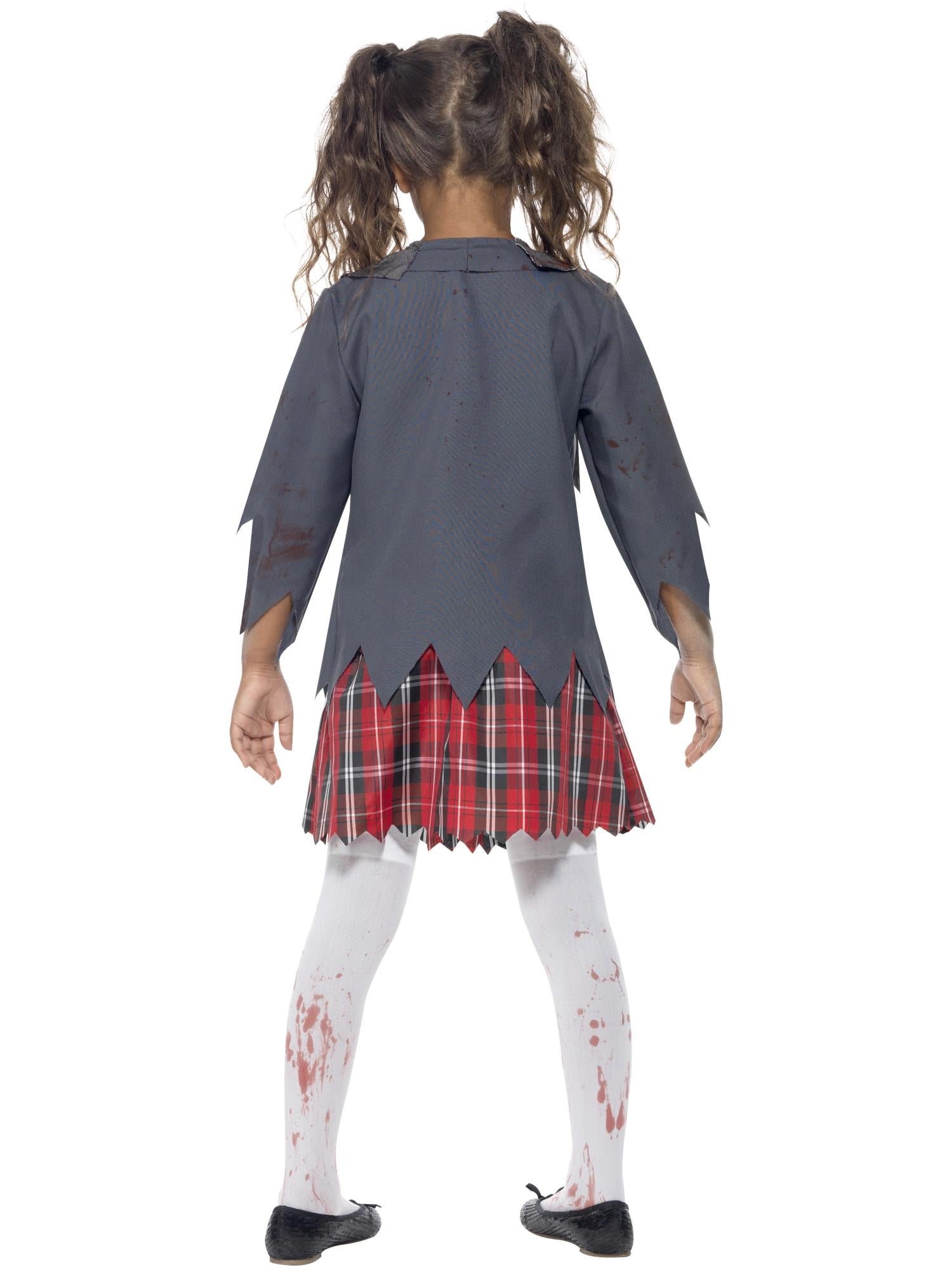 smiffys-fever-zombie-school-girl-kost-m-m-dchen-grau-gr-l image 2
