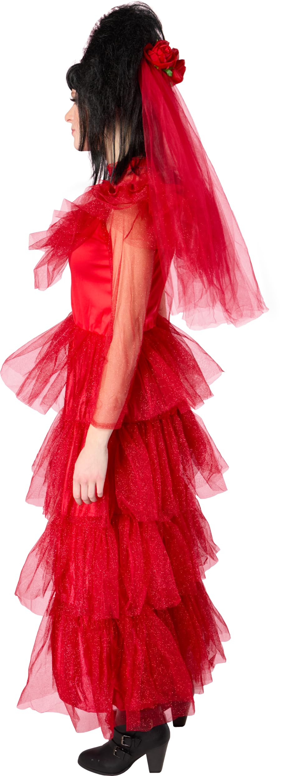 rubie-s-deluxe-beetlejuice-lydia-s-dress-kost-m-damen-rot image 5