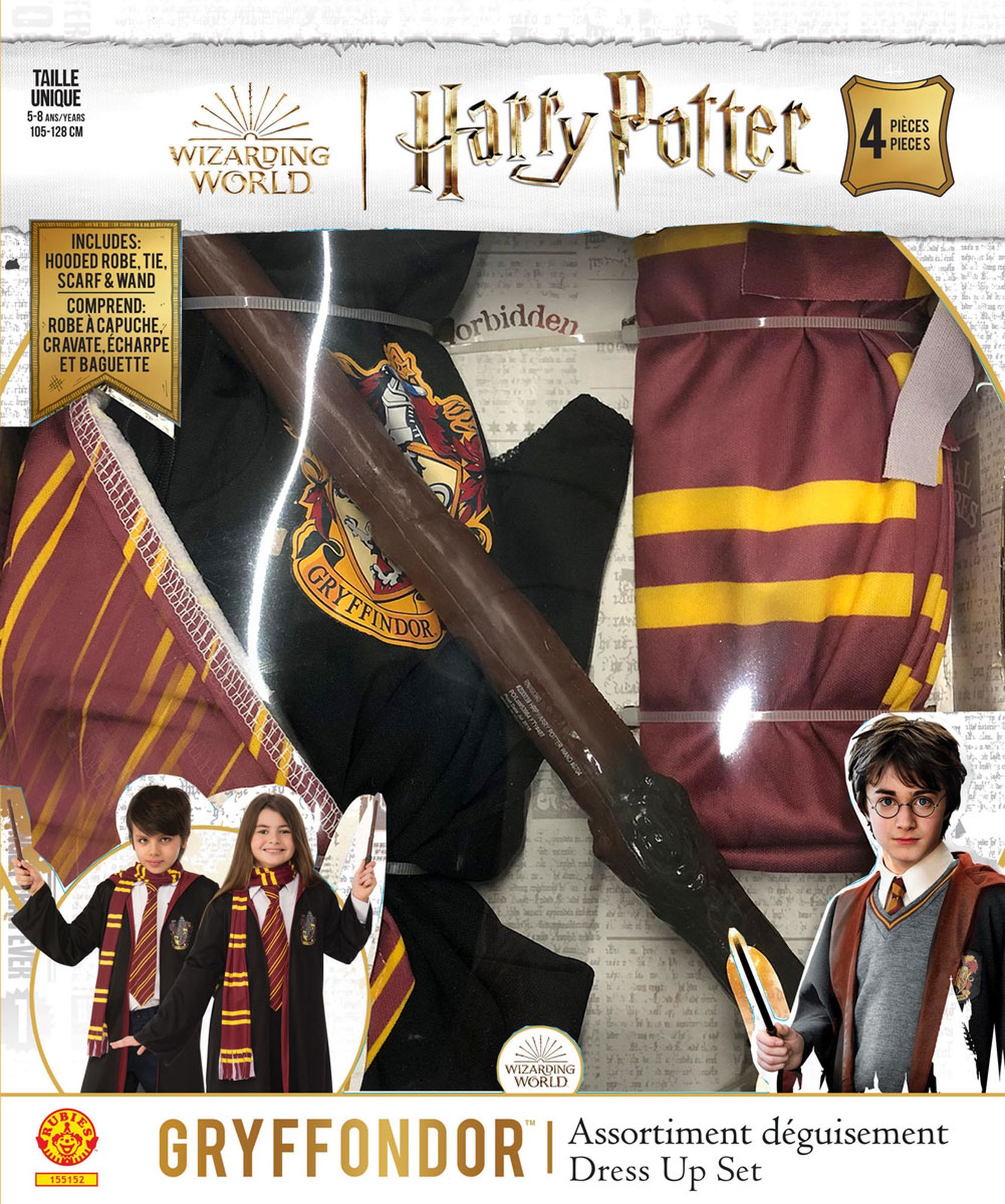 rubies-harry-potter-kost-m-set-gryffindor-umhang-4-tlg image 2