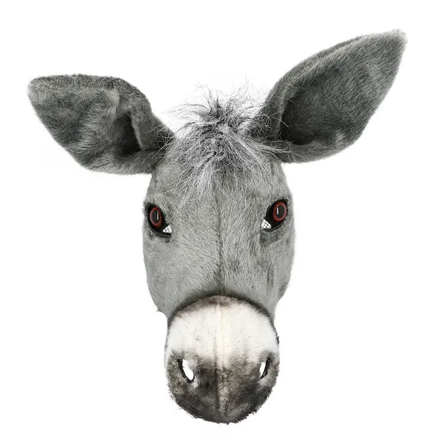 boland-masks-pl-sch-tiermaske-esel-erwachsene-halbmaske image 1