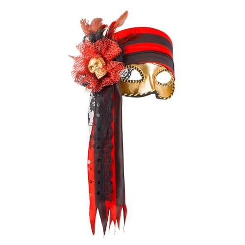 boland-masks-00285-venice-donna-pirata-augenmaske-totenkopf image 4