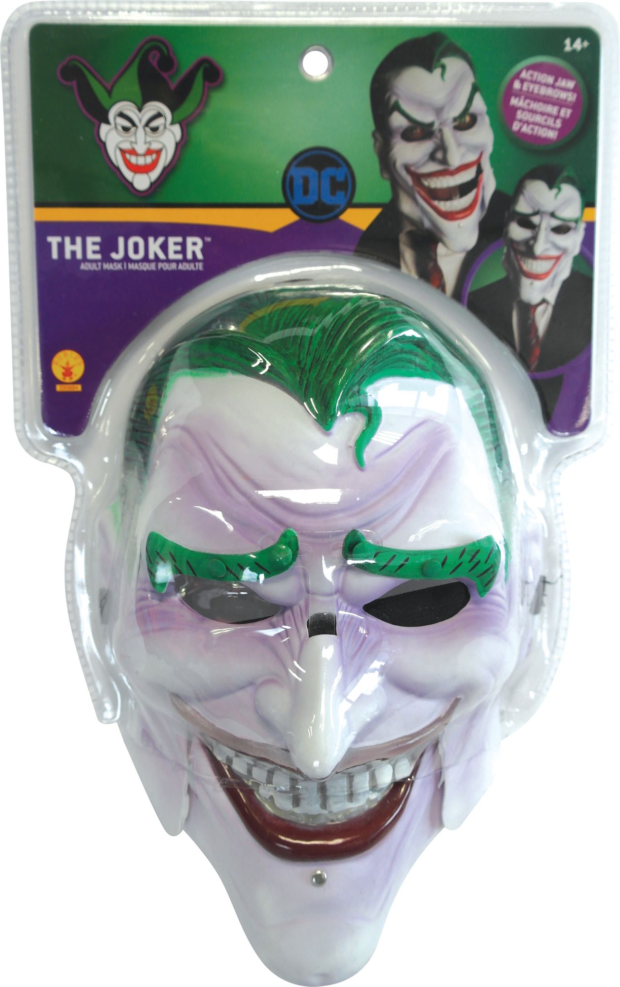 rubies-joker-comics-maske-erwachsene-beweglich-pvc image 3