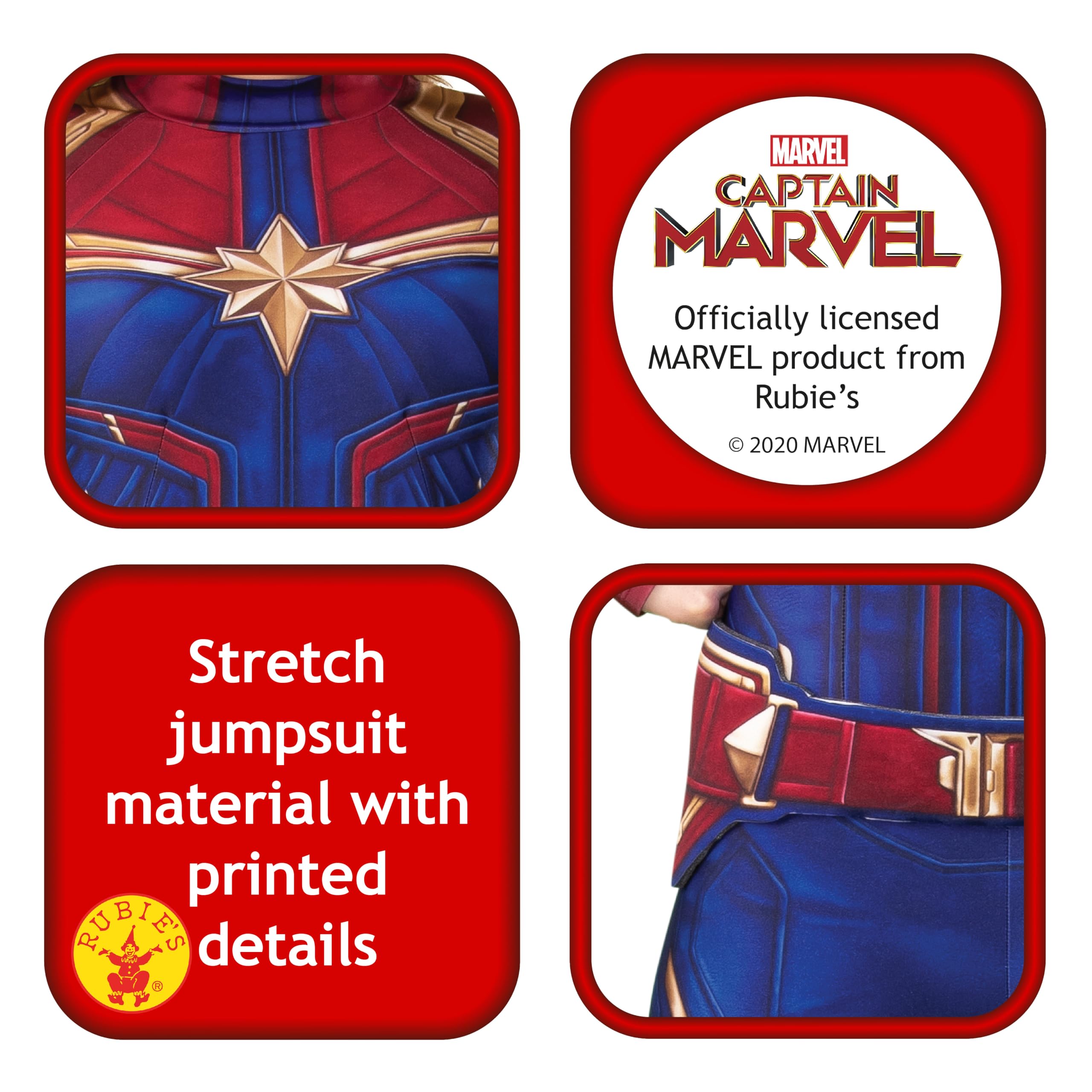 rubie-s-deluxe-captain-marvel-kost-m-damen-s-overall image 3