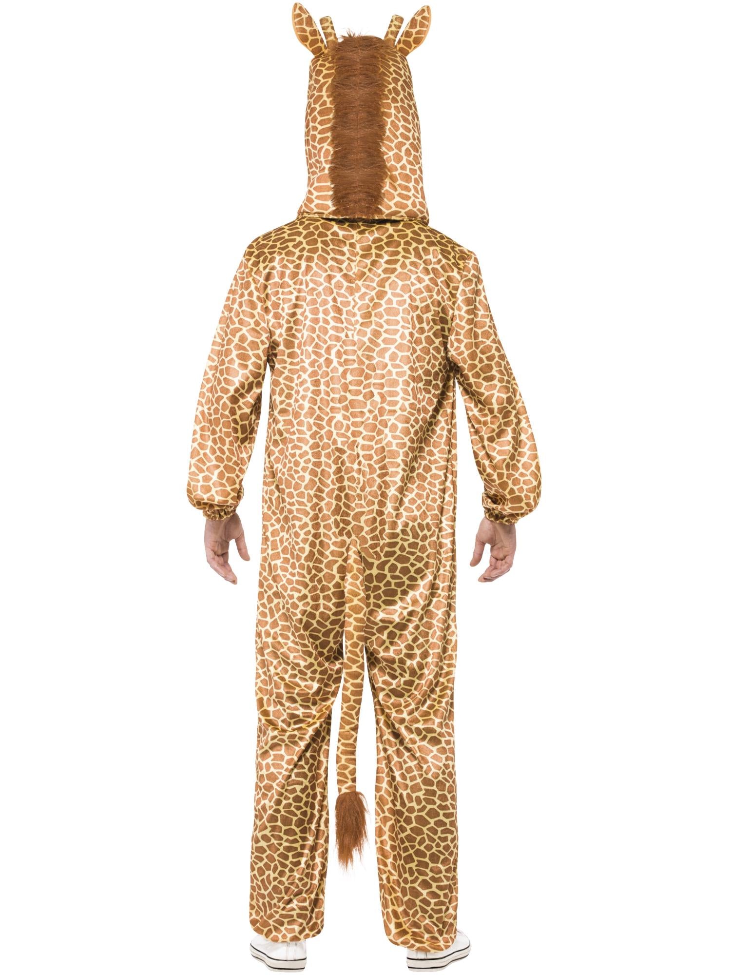 smiffys-fever-giraffe-kost-m-herren-orange-overall-mit-kapuze image 2