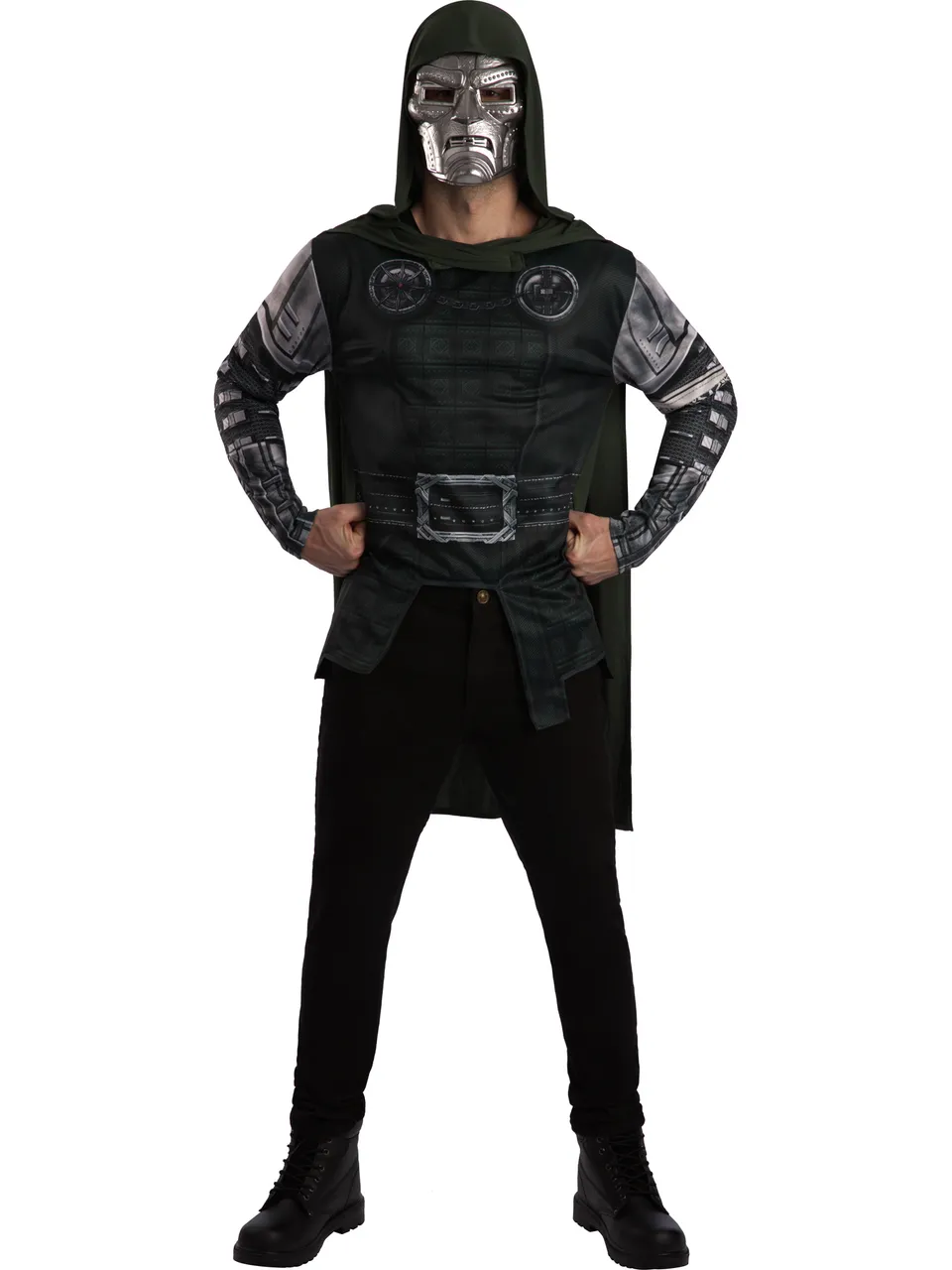 rubies-dr-doom-kost-m-erwachsene-tunika-cape-maske image 1