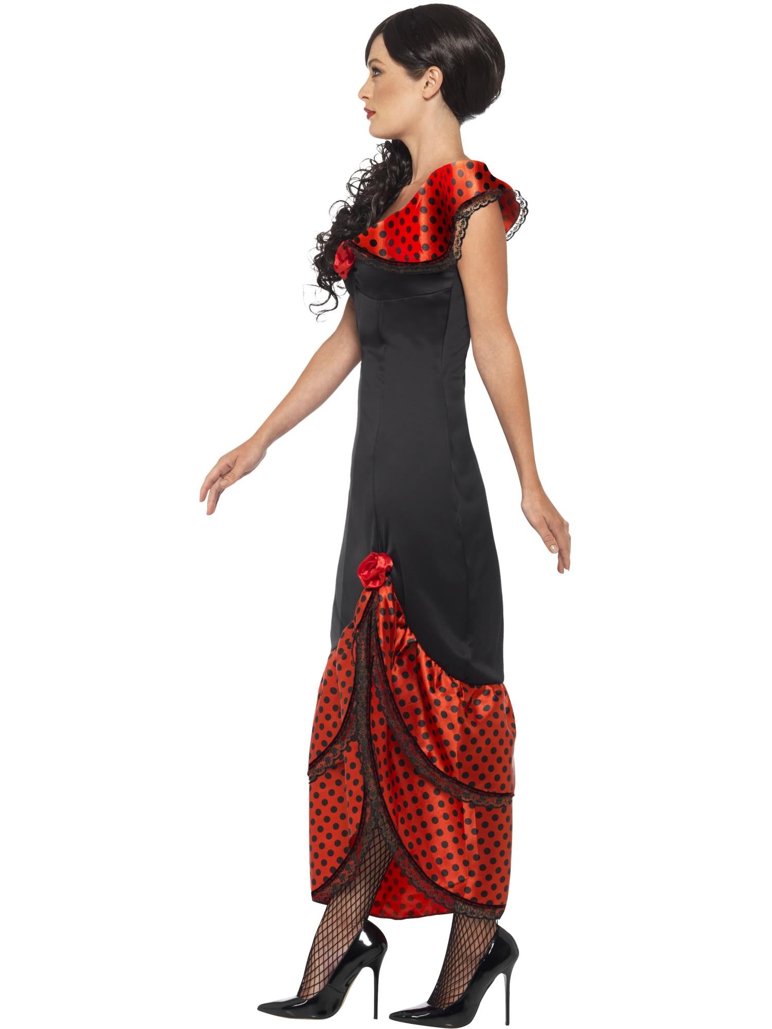 smiffys-fever-flamenco-senorita-kost-m-schwarz-s image 3