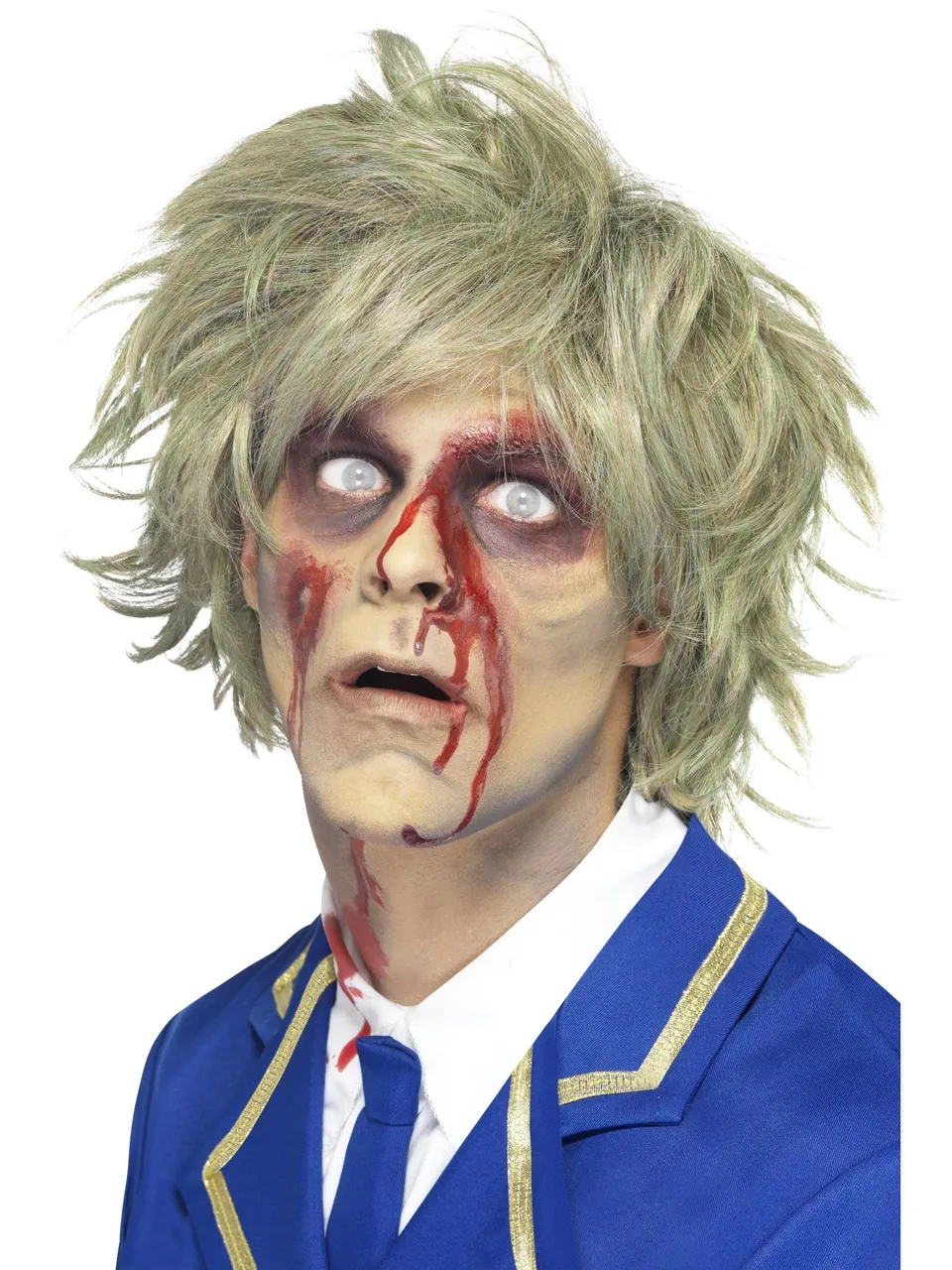 smiffys-fever-zombie-per-cke-blond-gr-n-unisex image 1