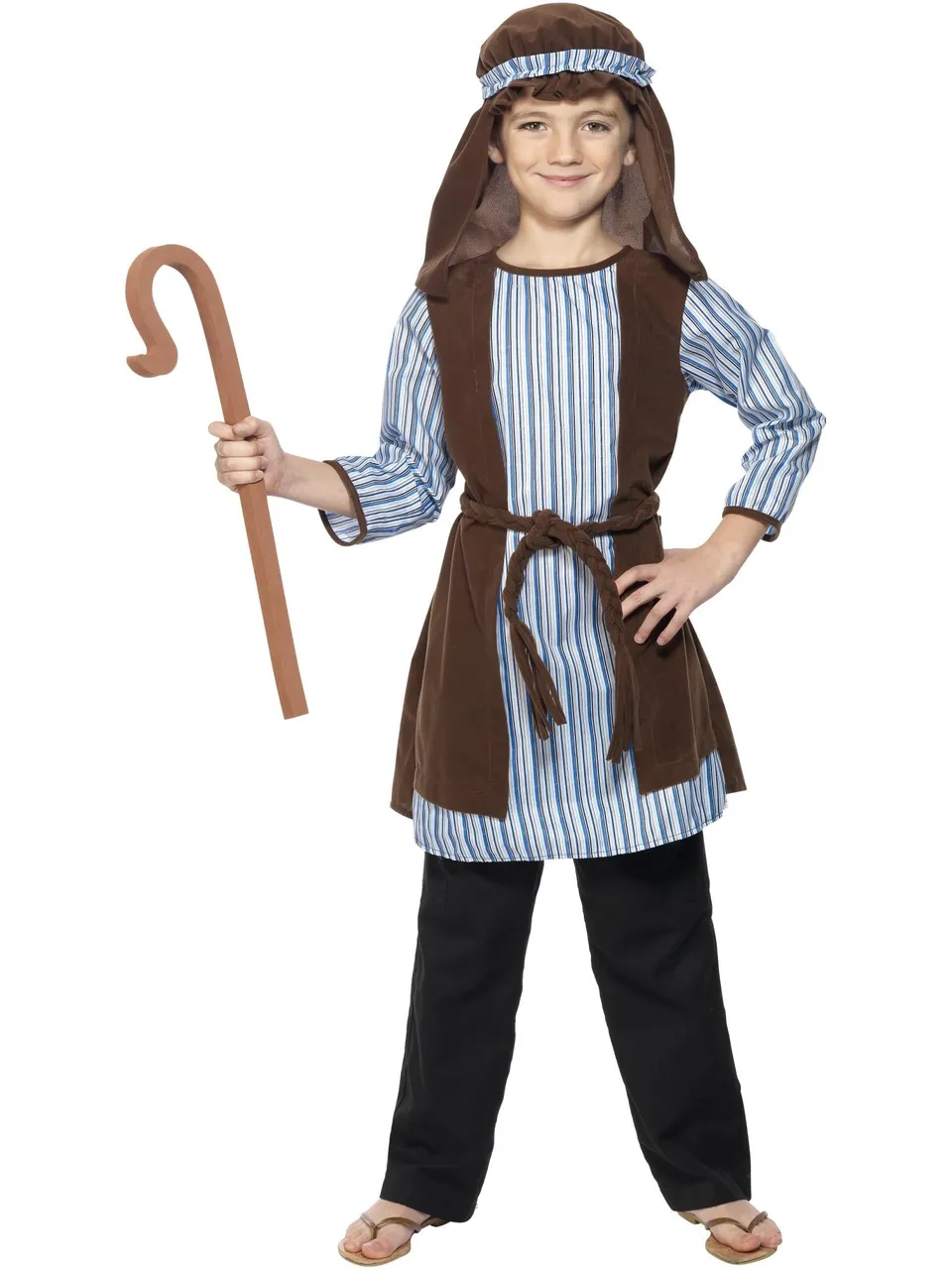 smiffys-fever-hirtenkost-m-kinder-blau-braun-s-4-6 image 1
