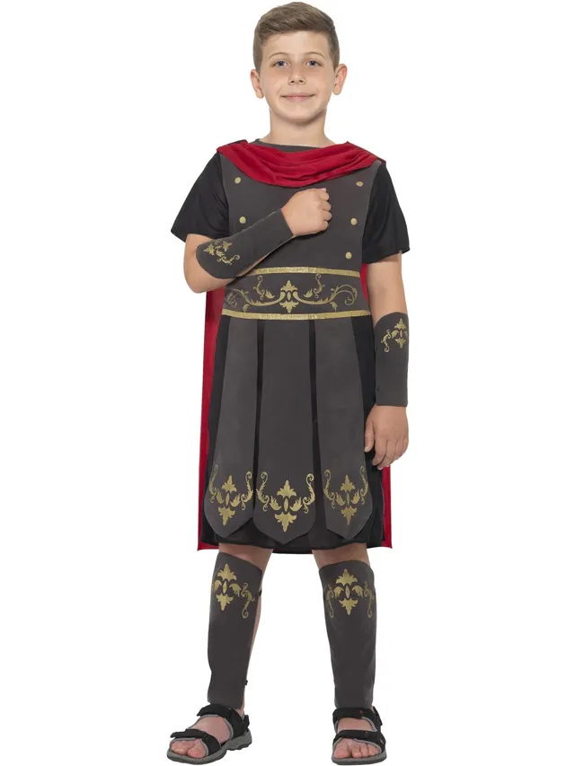smiffys-fever-r-mer-soldat-kost-m-jungen-schwarz-gr-m image 1