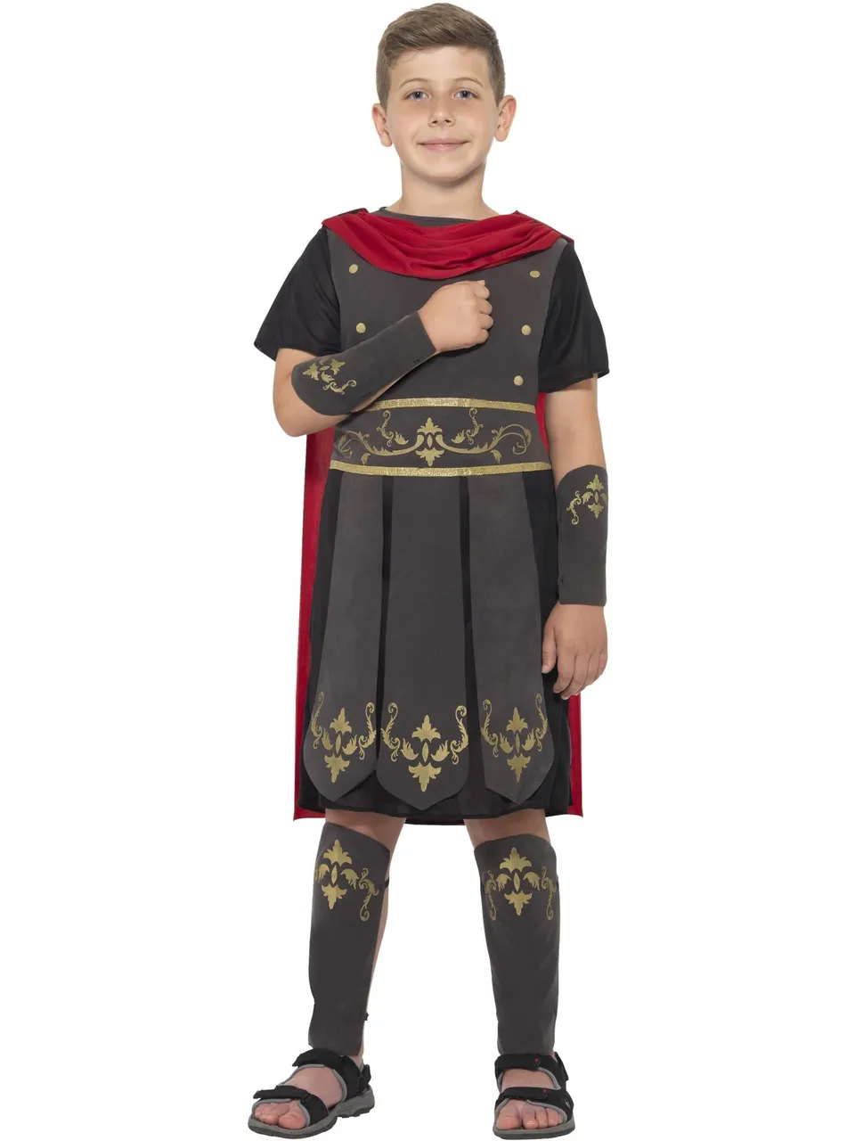 smiffys-fever-r-mer-soldat-kost-m-jungen-schwarz-gr-m image 1