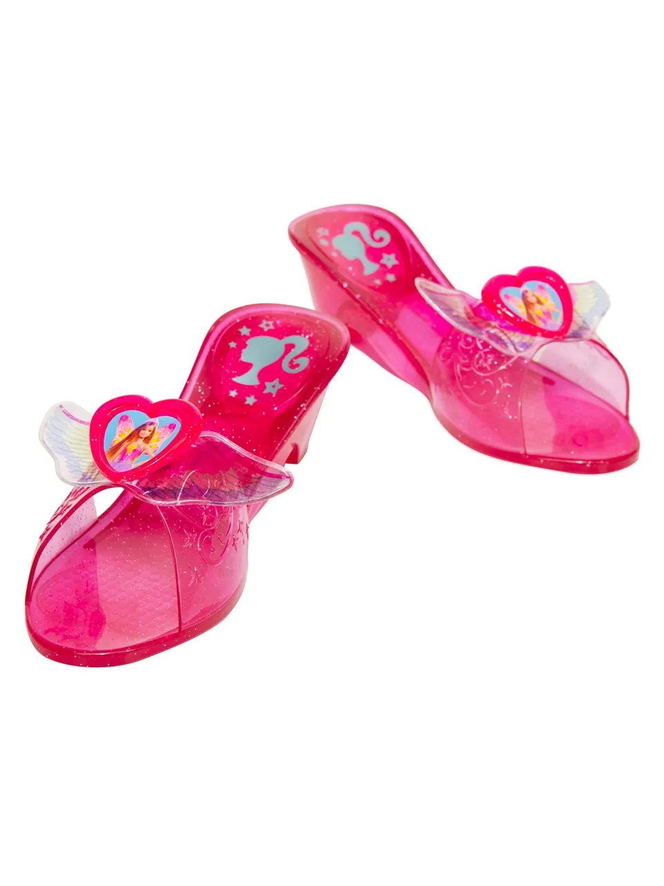 rubies-barbie-mules-schuhe-m-dchen-rosa-herz image 1