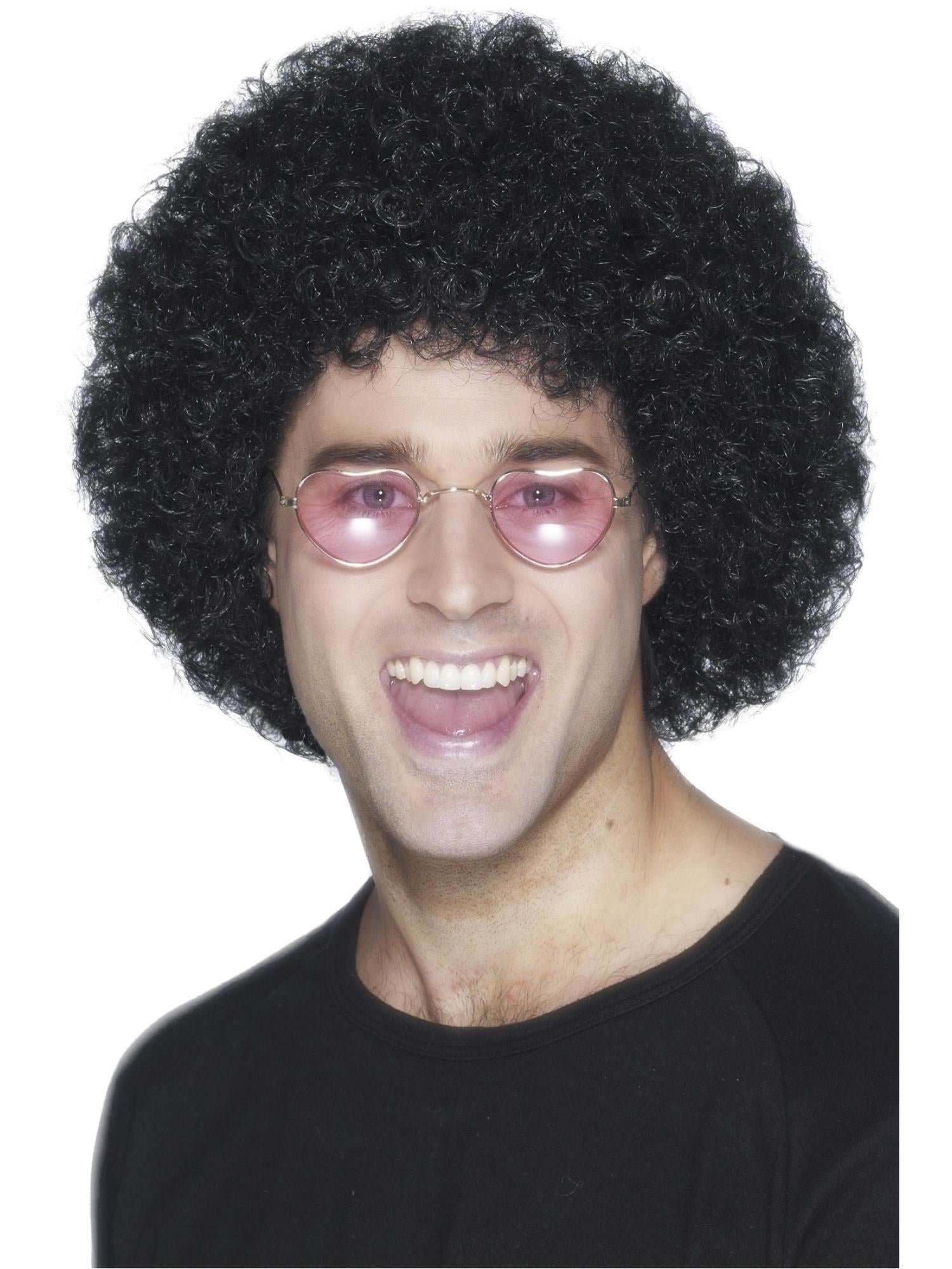 smiffys-fever-afro-per-cke-schwarz-kost-mper-cke-70er-unisex image 1