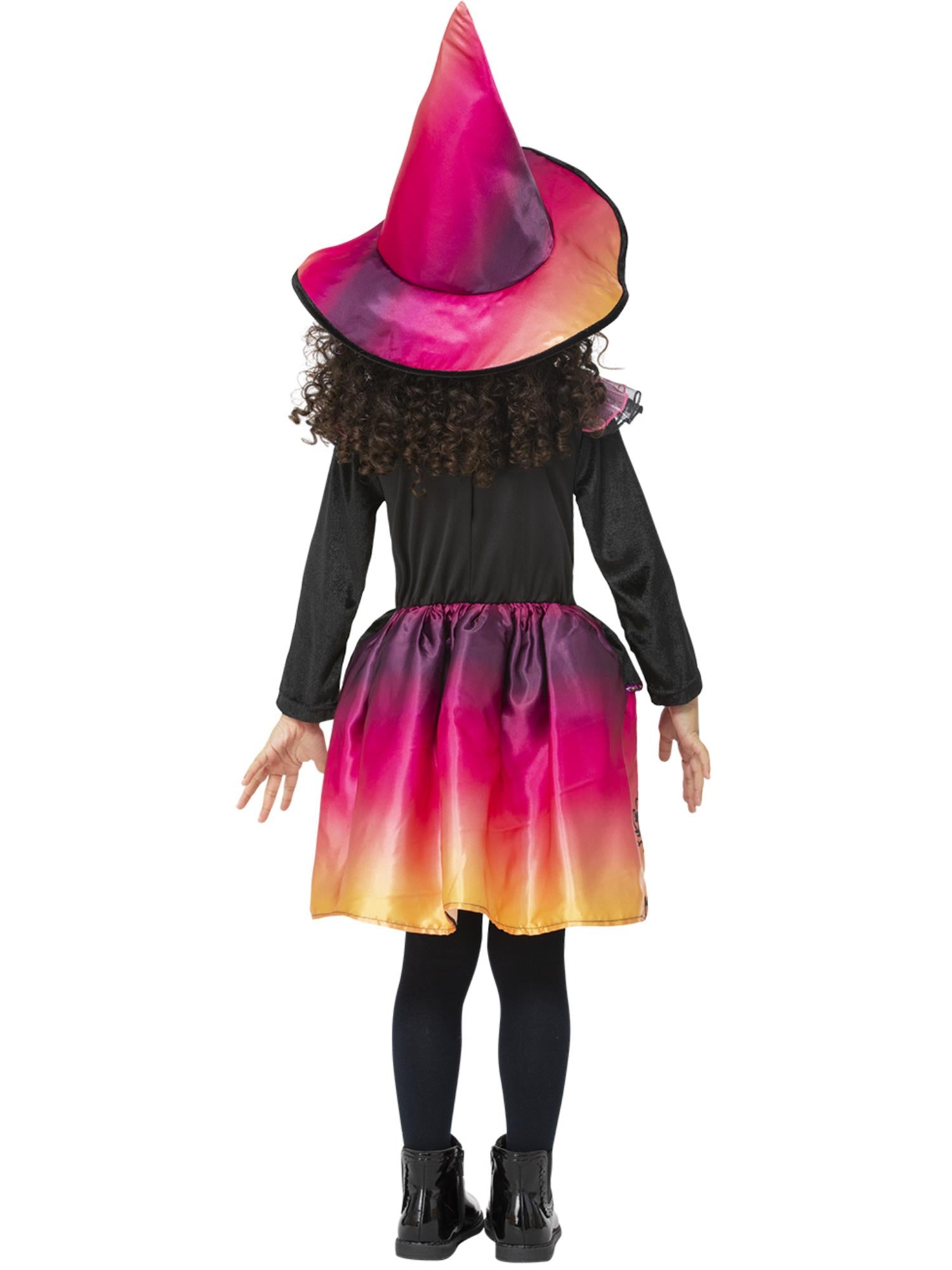 smiffys-fever-sunset-hexenkost-m-kleinkind-kleid-hut image 2