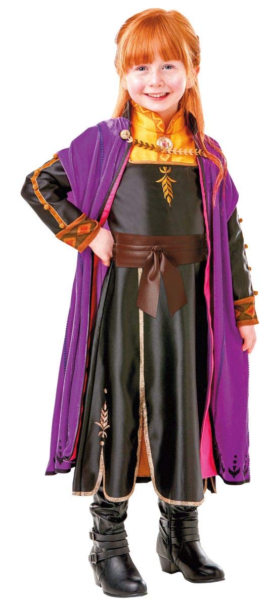 rubie-s-deluxe-anna-frozen-2-kinderkleid-5-6-jahre-premium image 1