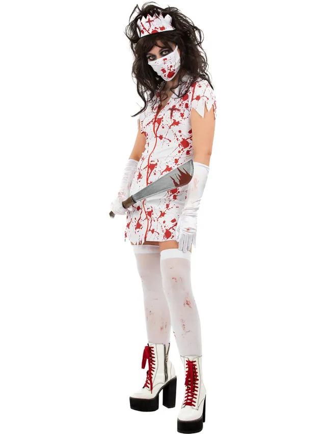 smiffys-fever-zombie-krankenschwester-kost-m-damen-m-blut image 1
