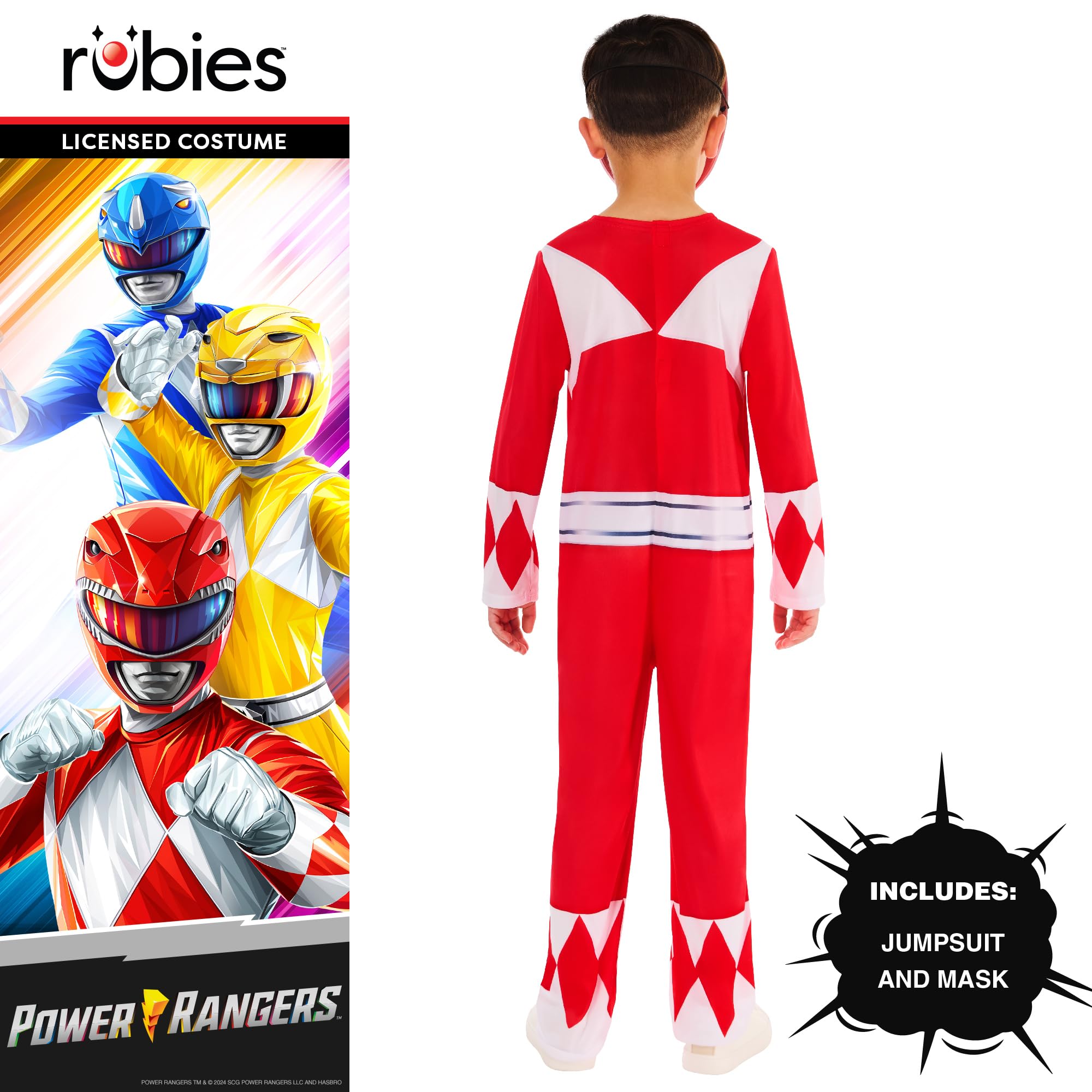 rubie-s-deluxe-mighty-morphin-red-ranger-kost-m-9-10-jahre image 4