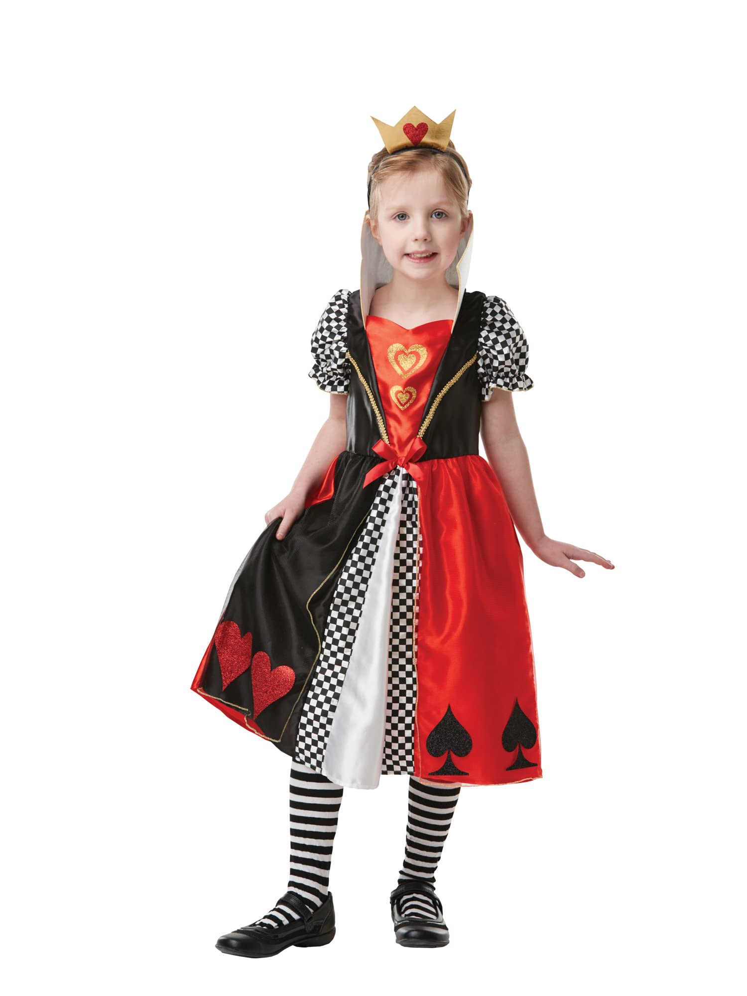 rubie-s-deluxe-herzk-nigin-kost-m-kinder-9-10-jahre-krone image 2