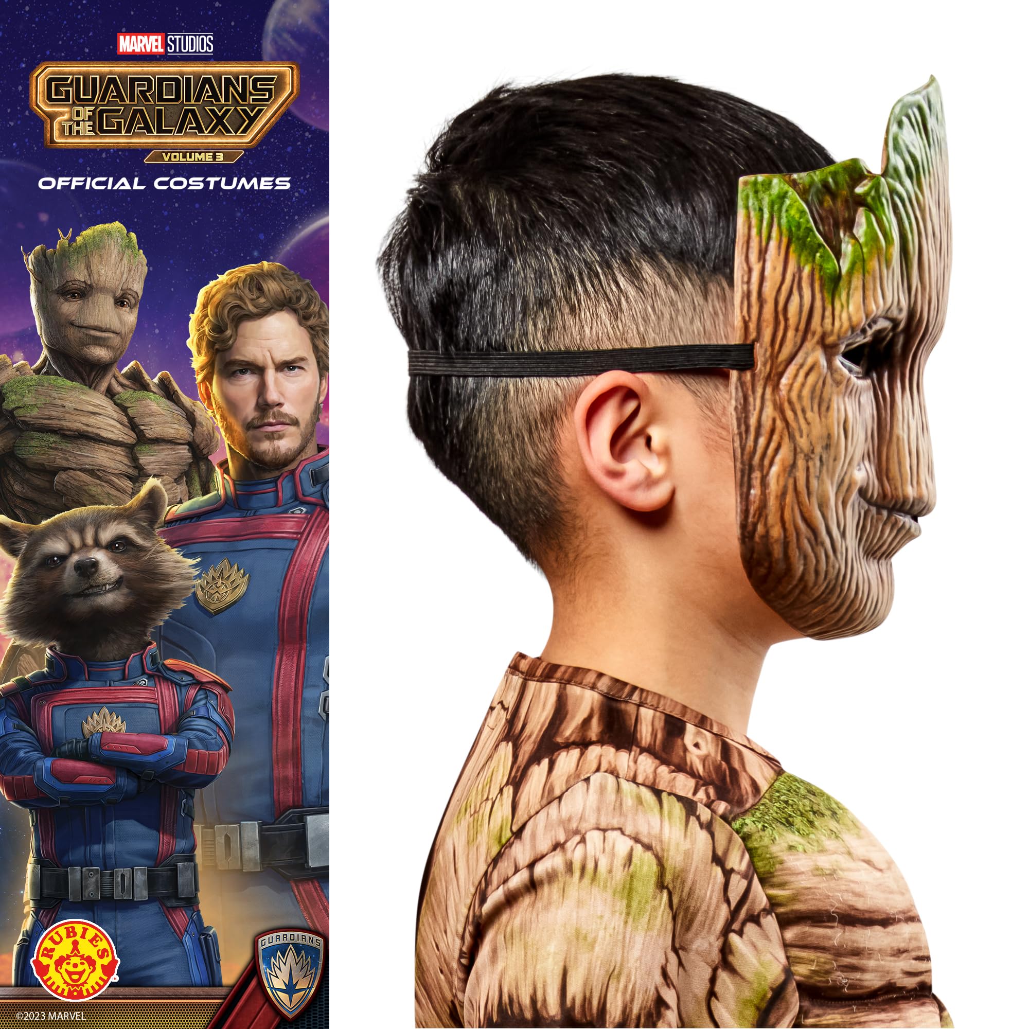 rubie-s-deluxe-groot-kindermaske-guardians-braun-gr-n image 3