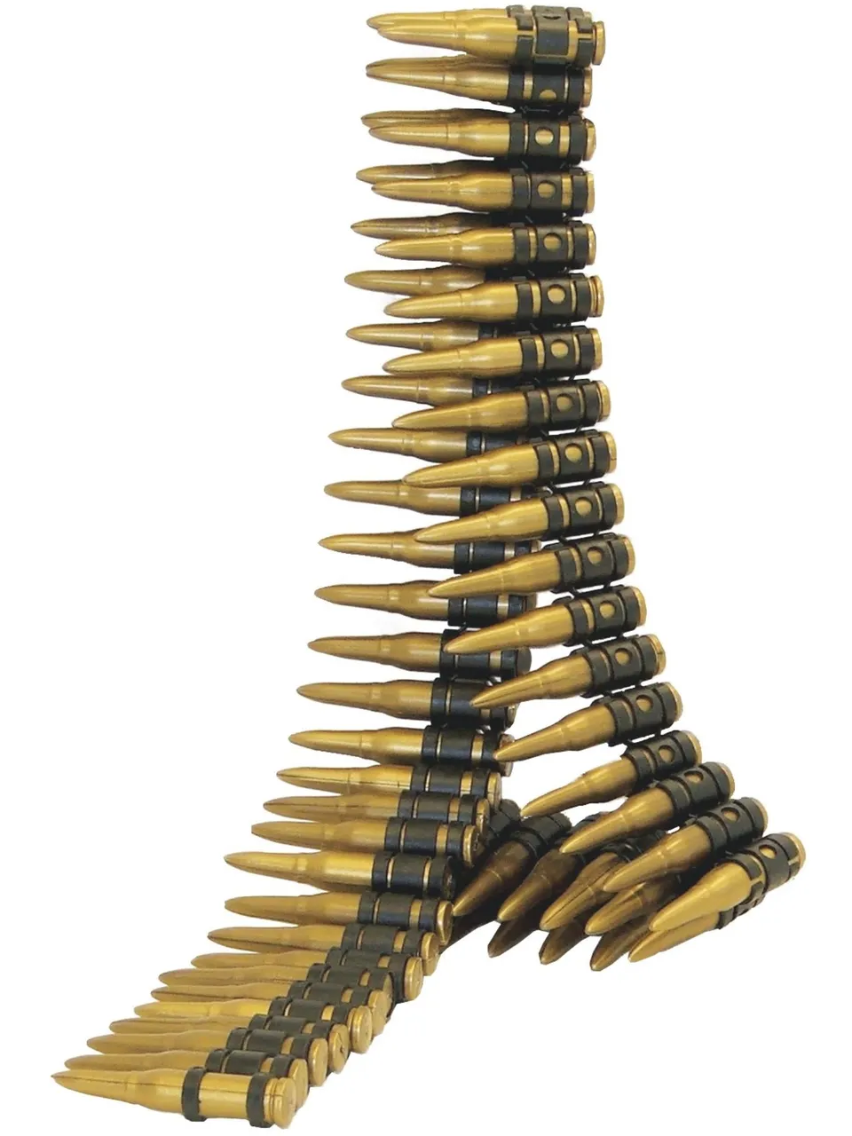 smiffys-fever-bullet-belt-patronengurt-gold-schwarz image 1