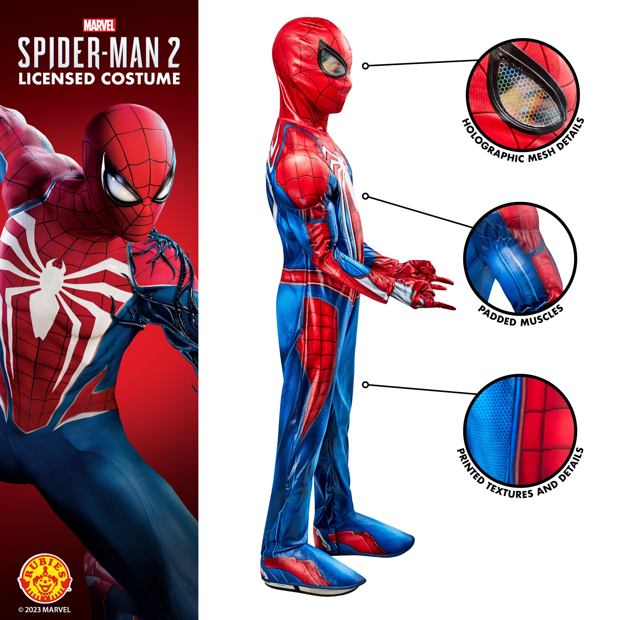 rubie-s-deluxe-spider-man-2-kinderkost-m-7-8-jahre-superheld image 3