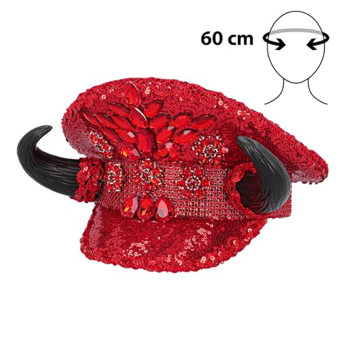 boland-headwear-teufel-m-tze-pailletten-rot-mit-h-rnern image 8
