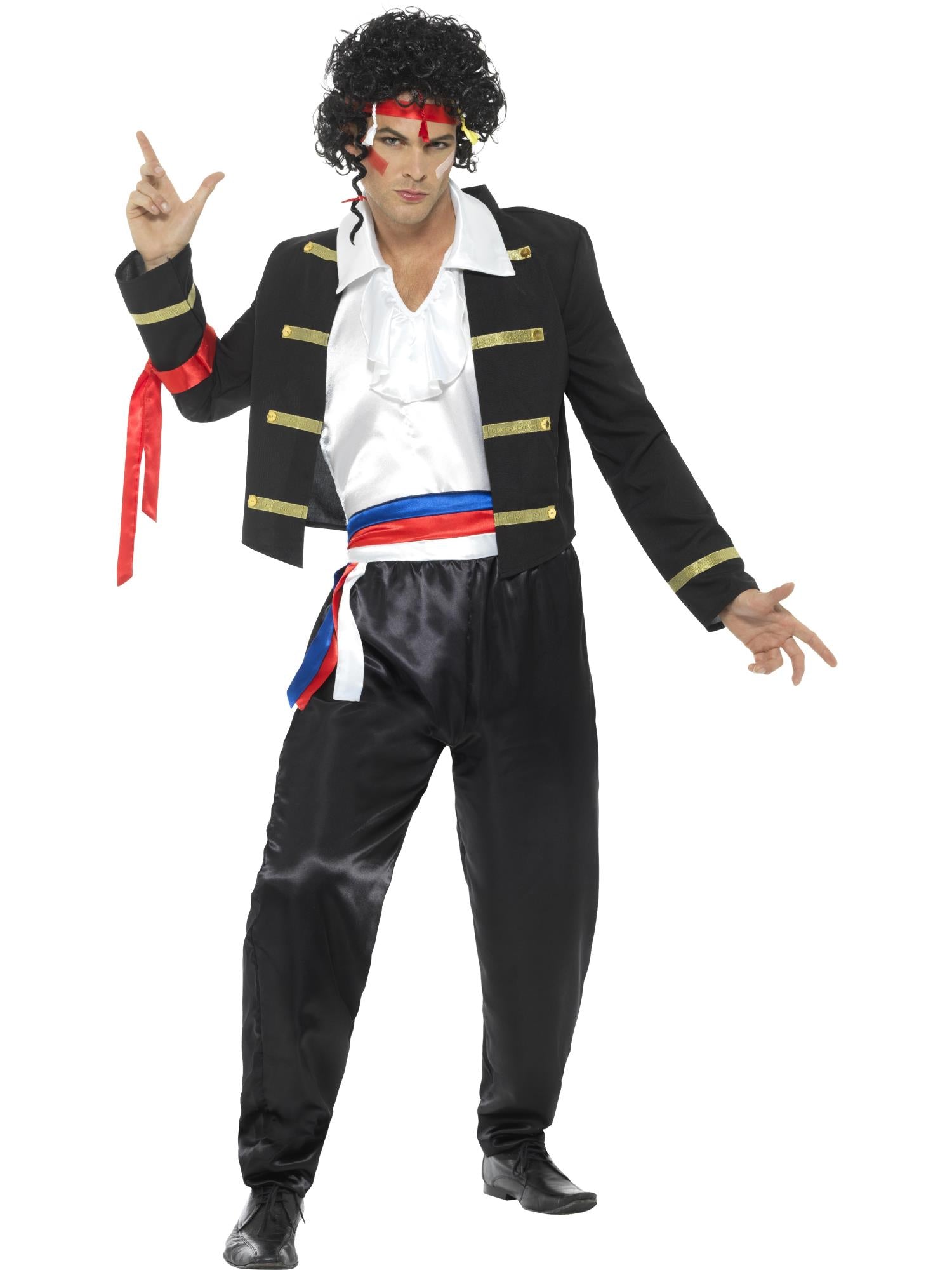 smiffys-fever-80s-new-romantic-kost-m-herren-schwarz image 4