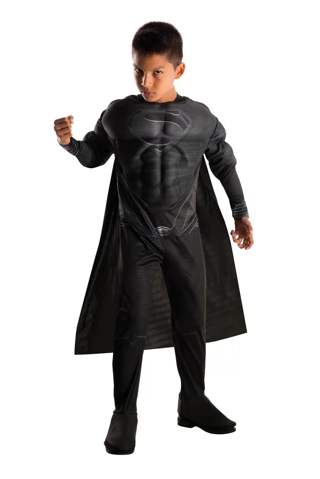 rubie-s-deluxe-superman-man-of-steel-kost-m-kind-schwarz-8-10-j image 1