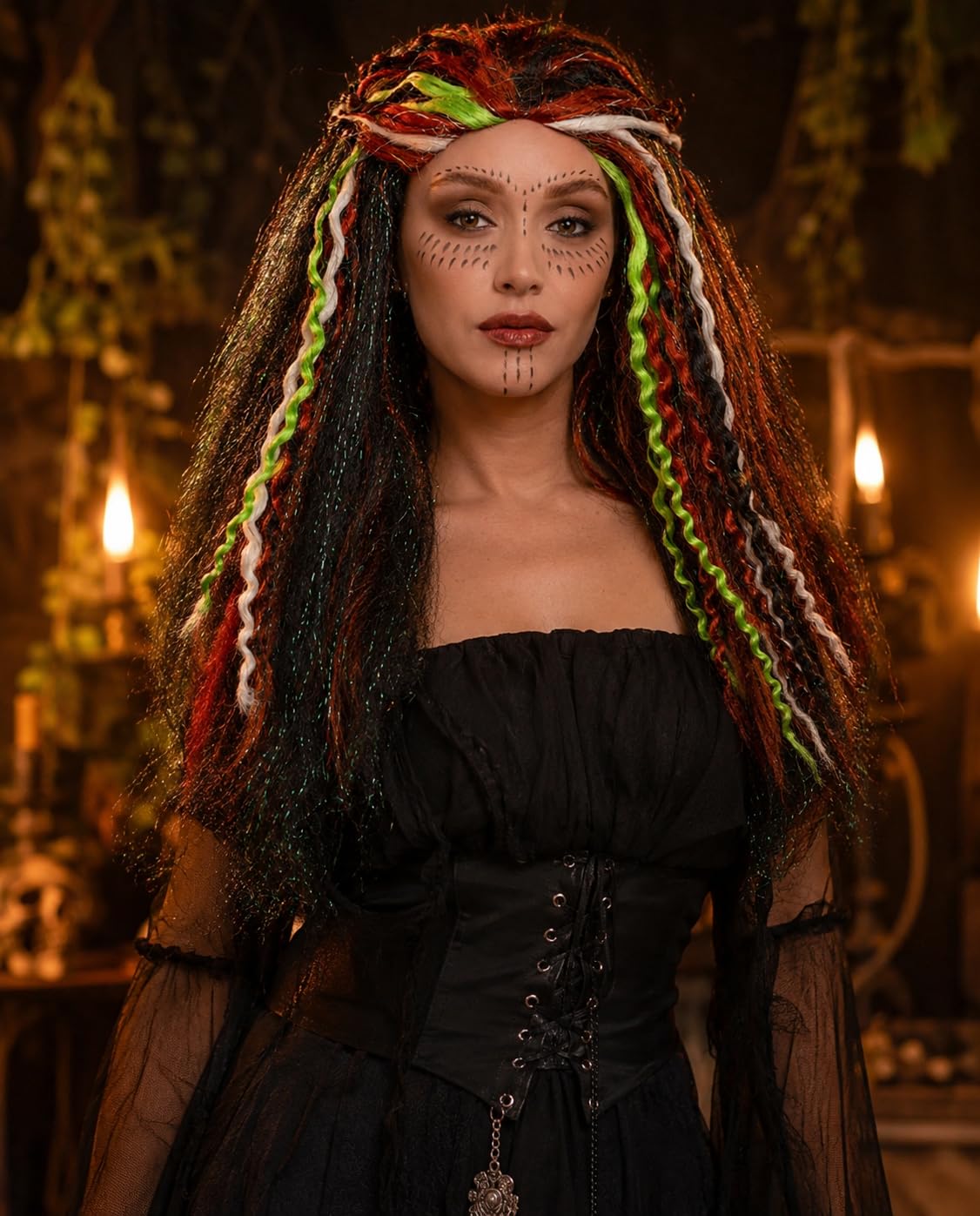 boland-85614-voodoo-per-cke-dreadlocks-schwarz-bunt image 7