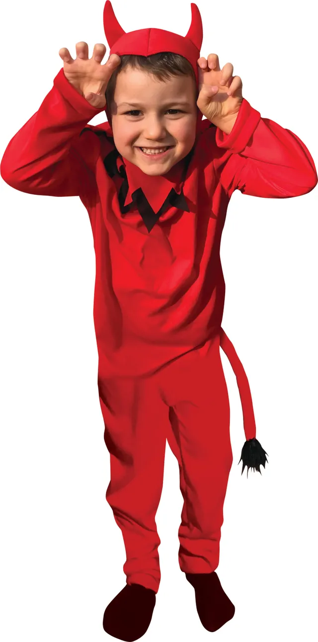 rubies-teufel-kost-m-rot-kleid-stirnband-basic image 1