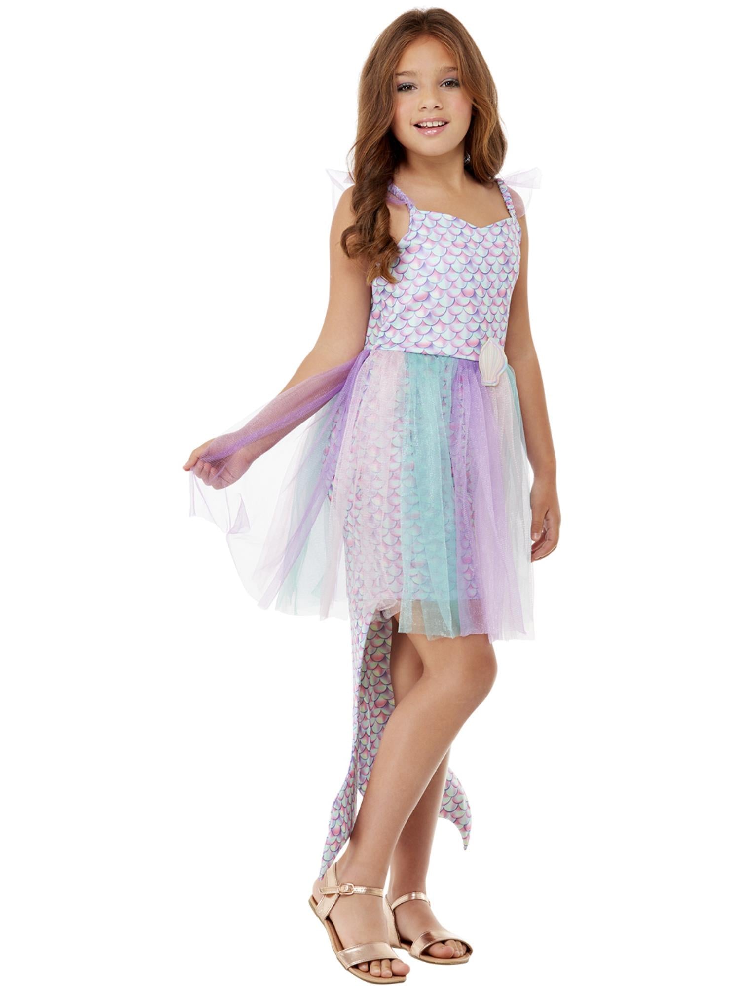 smiffys-fever-seashell-meerjungfrau-kost-m-m-dchen-4-6-t-ll-pink image 2