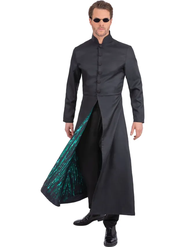smiffys-fever-matrix-neo-jacke-mit-print-kost-m-l-schwarz image 1