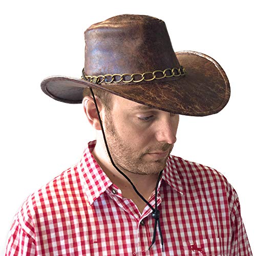 rubie-s-deluxe-cowboyhut-braun-lederoptik-58-cm image 7