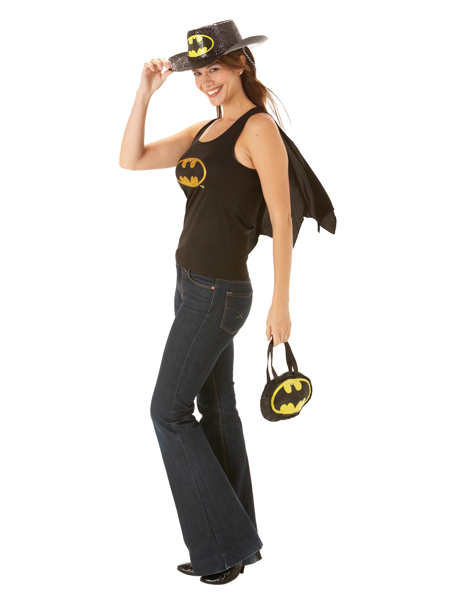 rubie-s-deluxe-batgirl-top-mit-umhang-schwarz-gr-l image 2