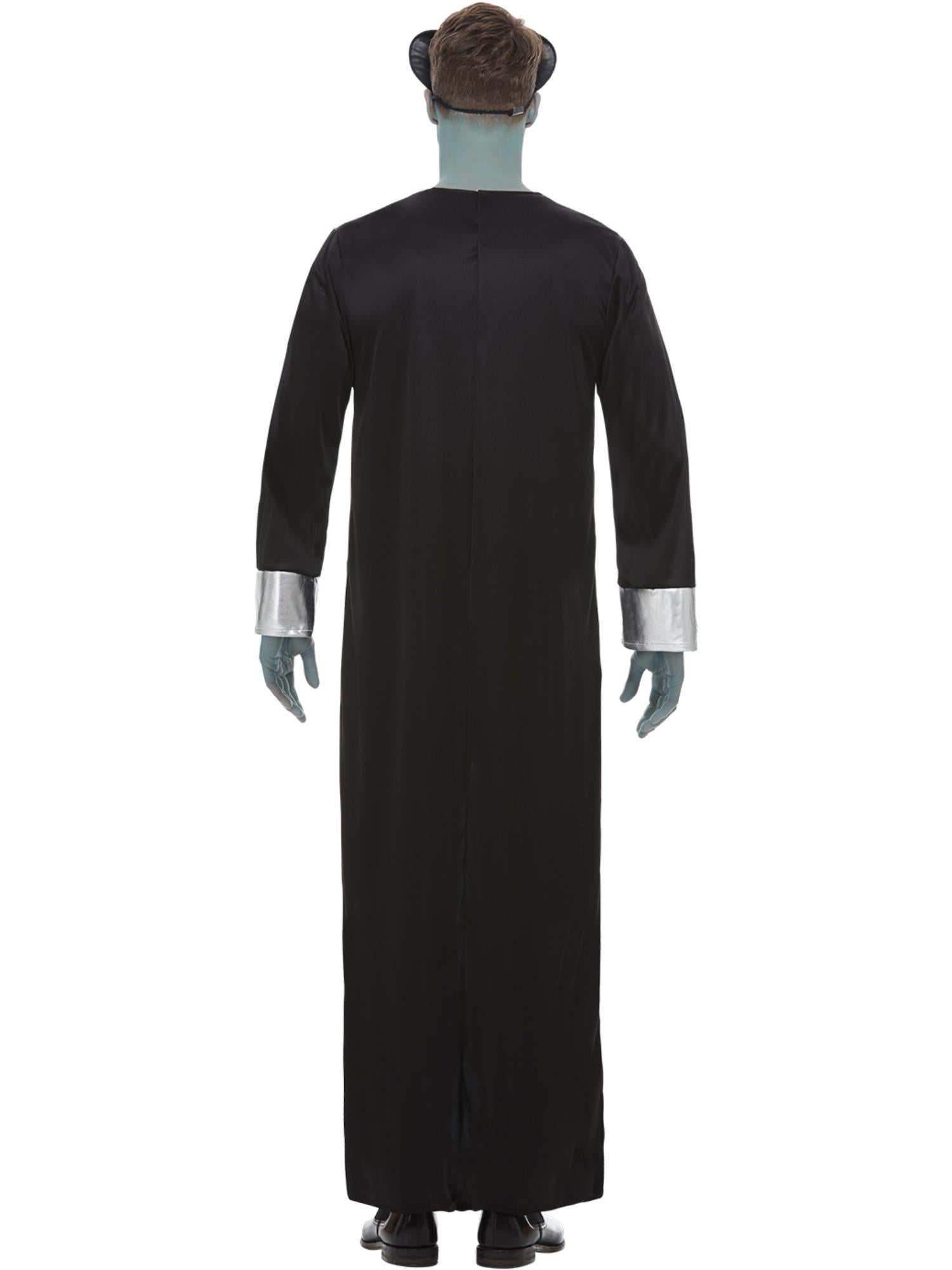 smiffys-fever-alien-kost-m-herren-schwarz-t-rkis-l-mit-maske image 2