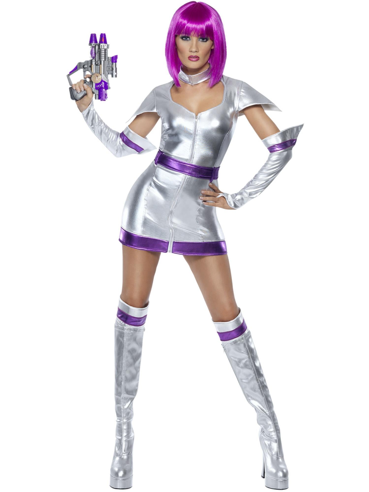 smiffys-fever-space-cadet-kost-m-silber-gr-s-damen image 1