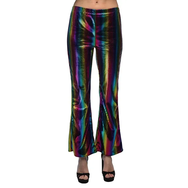 boland-rainbow-schlaghose-l-xl-stretch-bunt-70er image 1