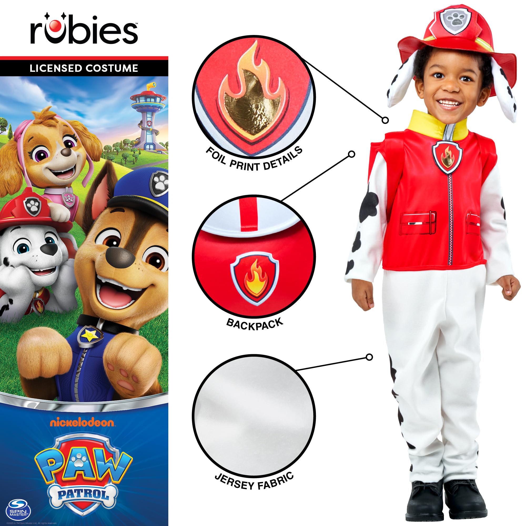 rubie-s-deluxe-paw-patrol-marshall-kost-m-kleinkind-2-3-jahre image 4
