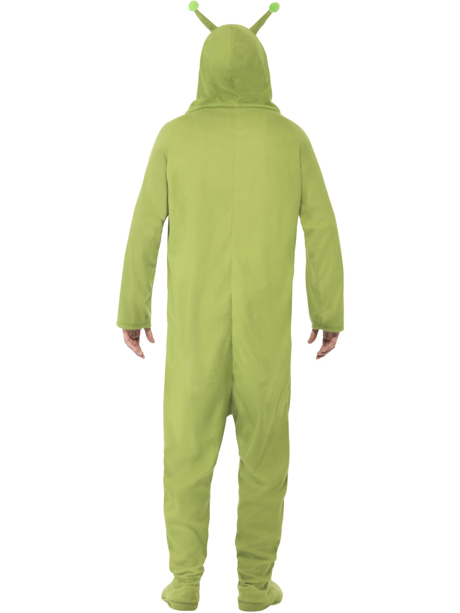 smiffys-fever-alien-kost-m-herren-gr-n-s-overall-mit-haube image 2