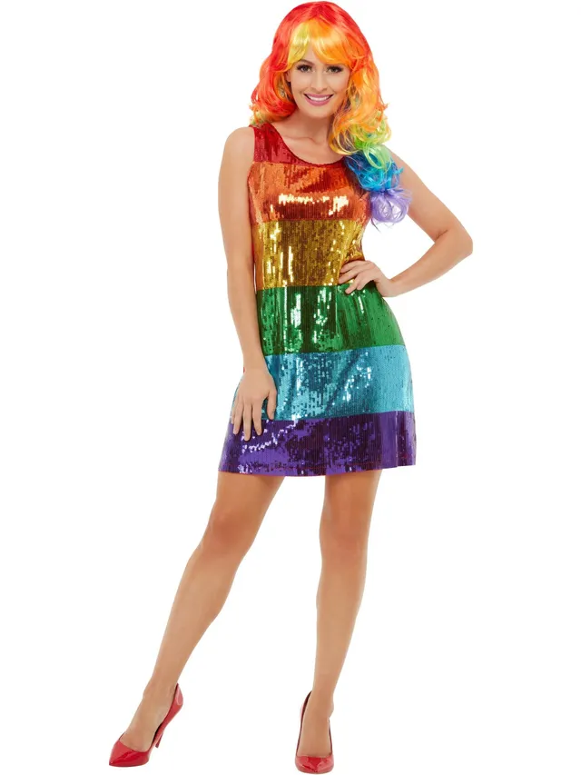smiffys-fever-all-that-glitters-regenbogenkleid-damen image 1