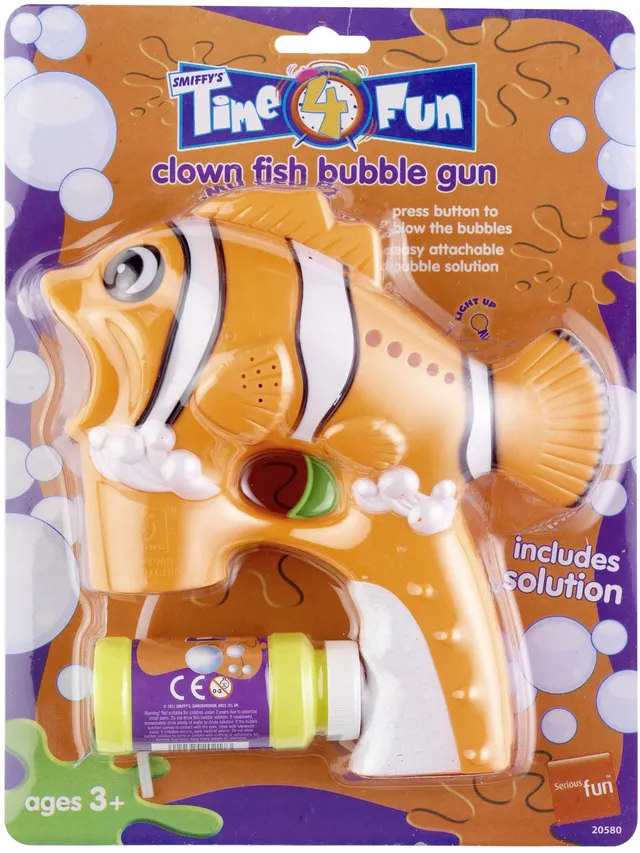 smiffys-time4fun-clownfisch-seifenblasenpistole-orange-kinder image 1