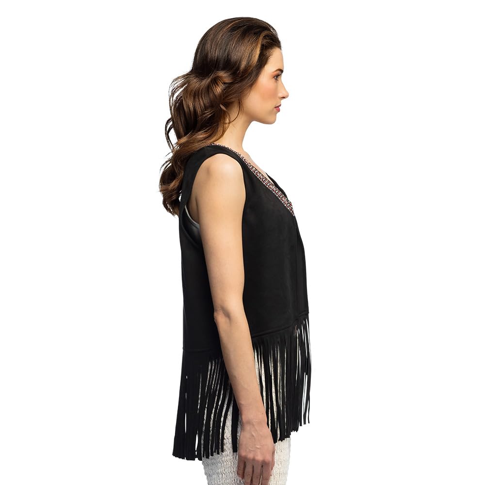 boland-weste-indy-damen-m-l-fransen-70er-kost-m-schwarz image 2