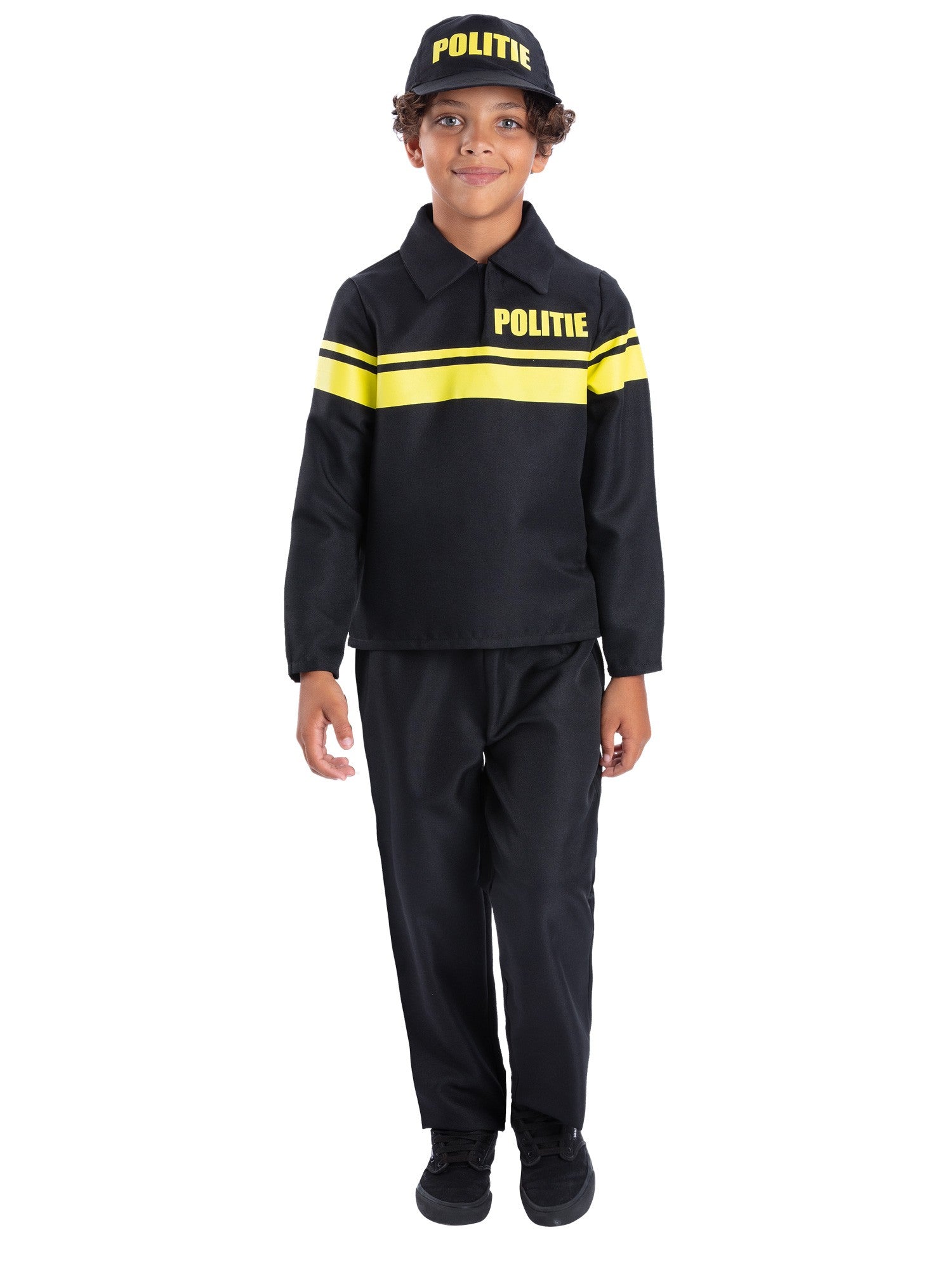 smiffys-fever-politie-kost-m-kinder-schwarz-gelb-3-tlg image 4