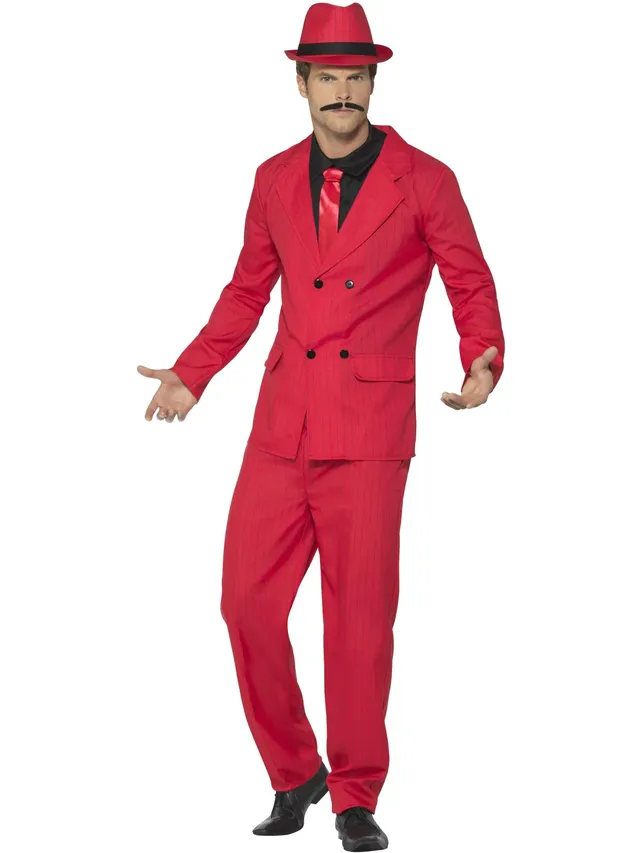 smiffys-stand-out-suits-zoot-suit-kost-m-herren-rot-gr-l image 1