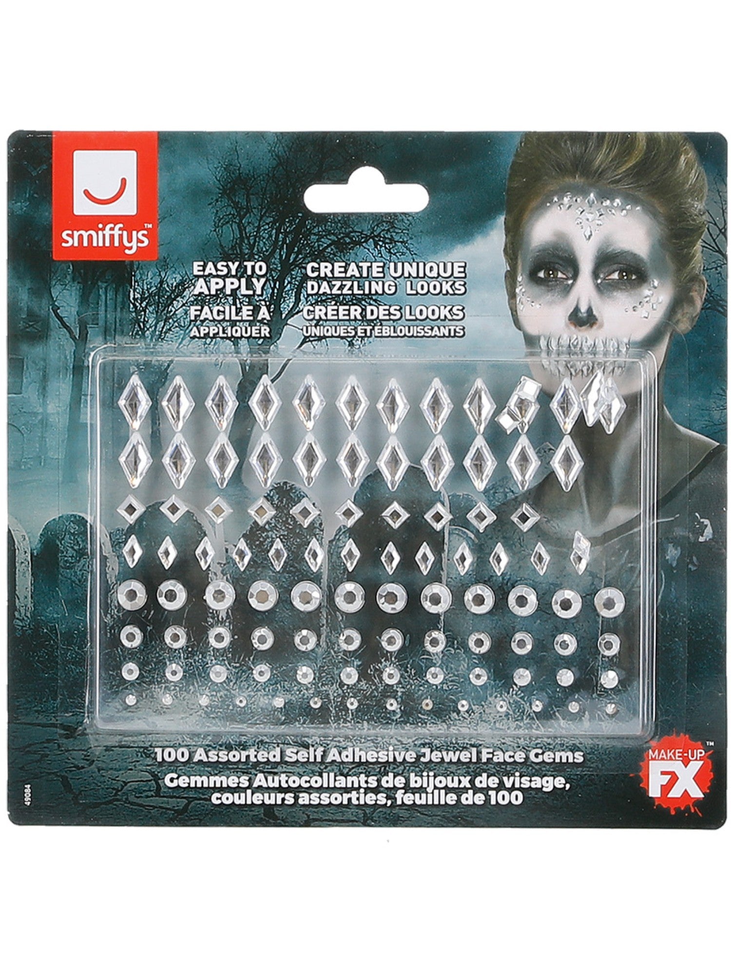 smiffys-fever-jewel-face-gems-silber-gesichtssteine-100-st-ck image 4