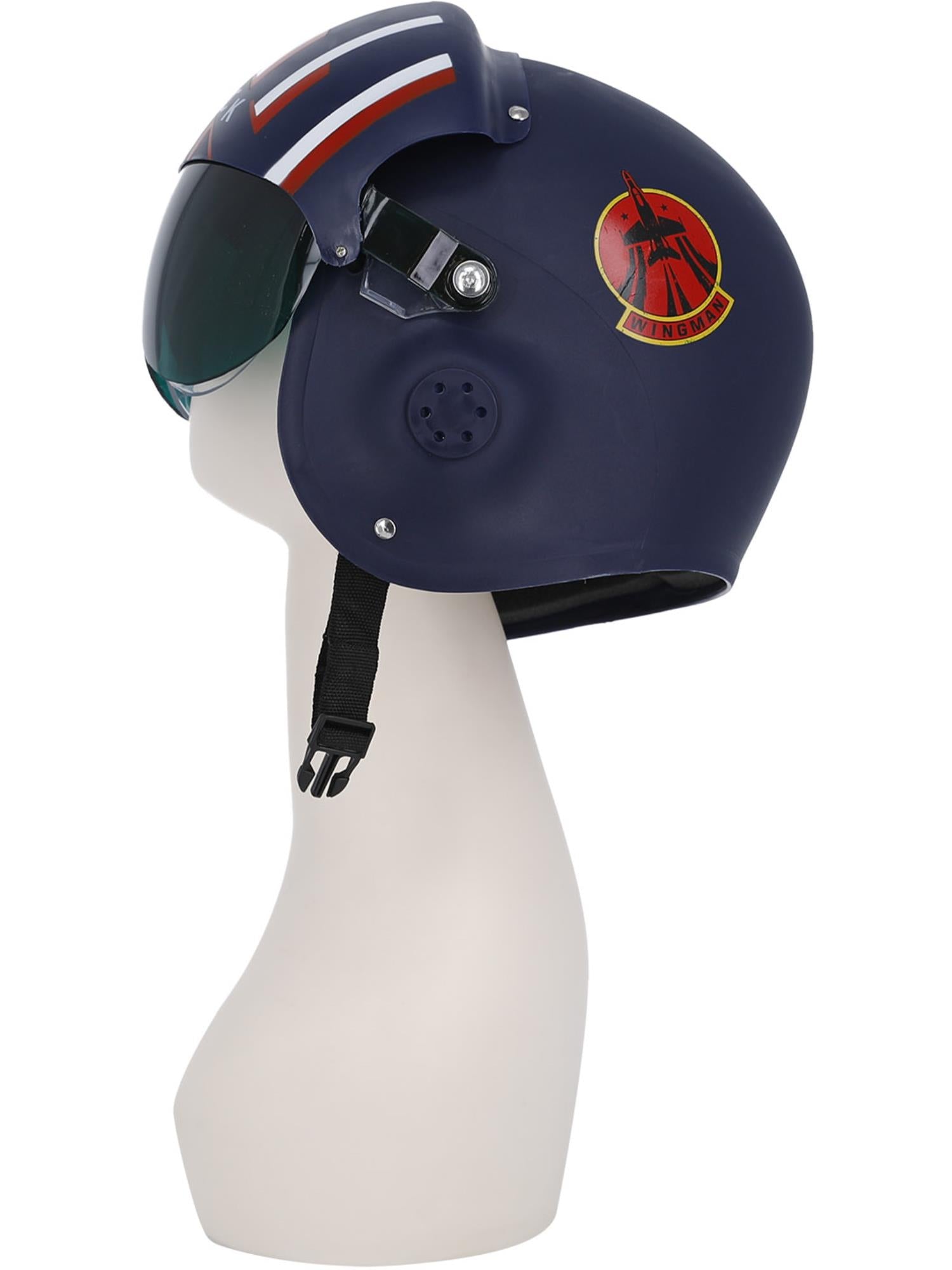 smiffys-fever-top-gun-maverick-pilotenhelm-blau-rot image 6