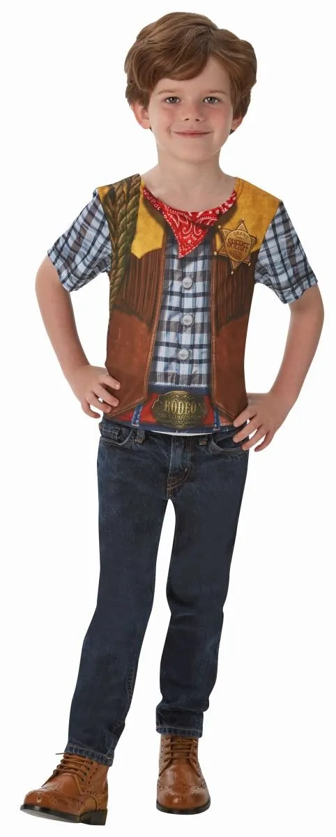 rubie-s-deluxe-cowboy-kinderkost-m-s-braun-t-shirt image 1