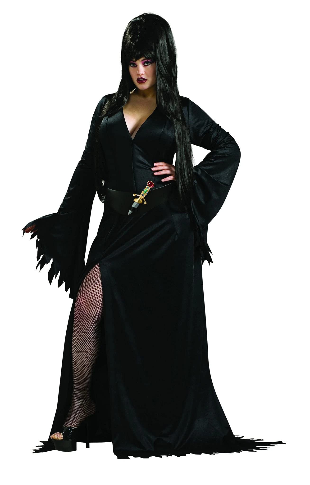 rubie-s-deluxe-elvira-kost-m-damen-plus-gothic-kleid image 1