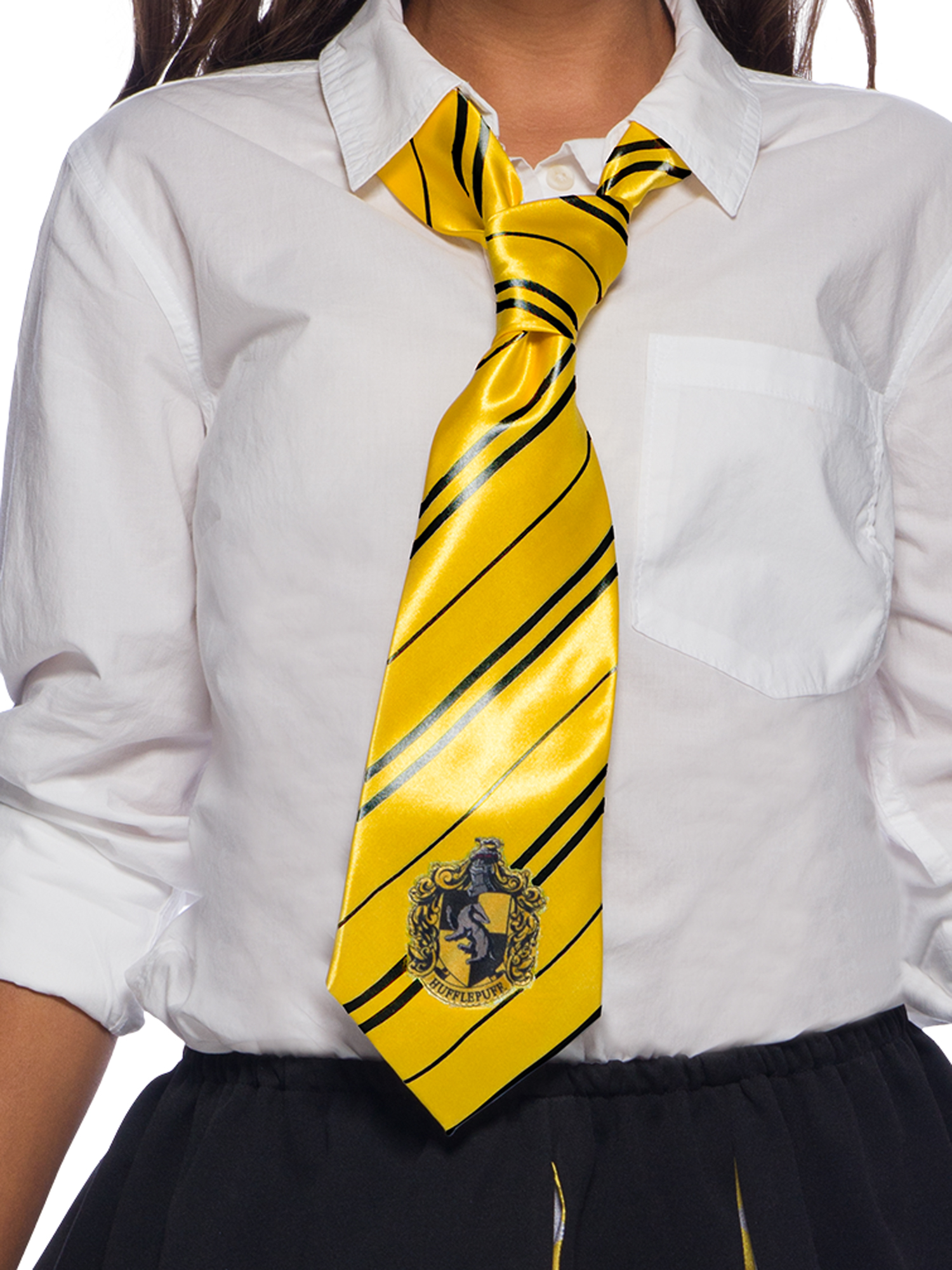 rubies-poufsouffle-krawatte-hufflepuff-satin-gelb-schwarz image 3